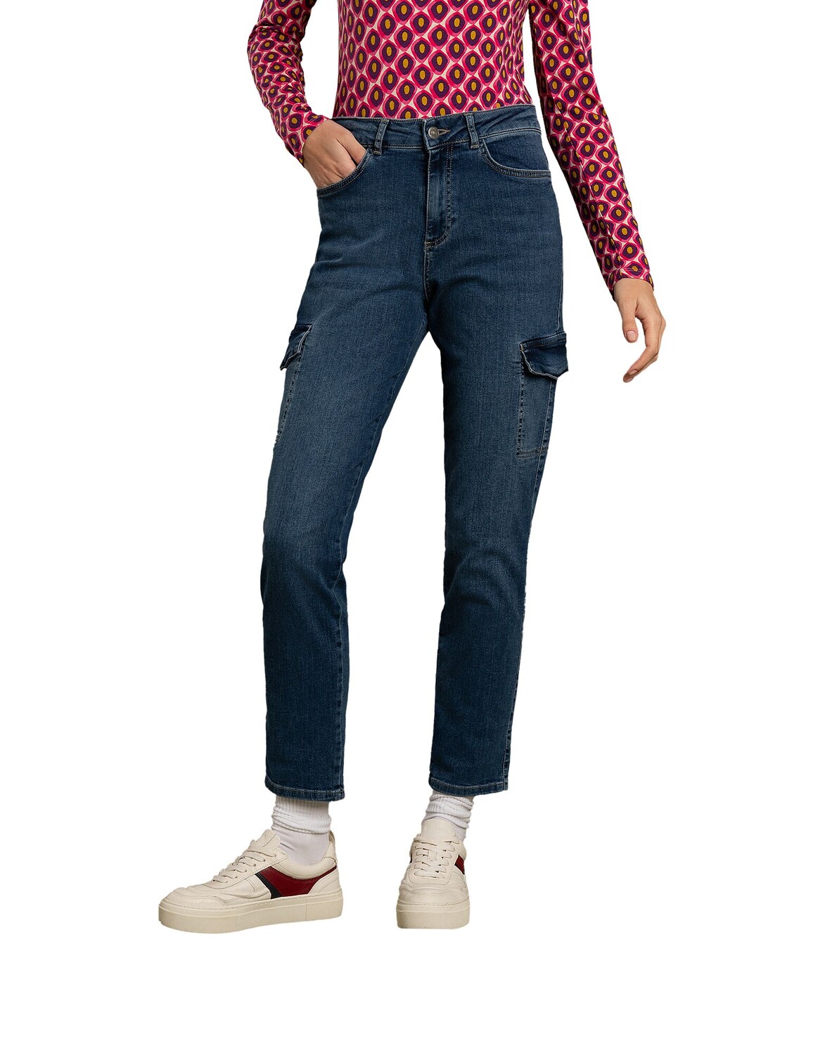 

Брюки More & More Cargojeans, цвет blue denim