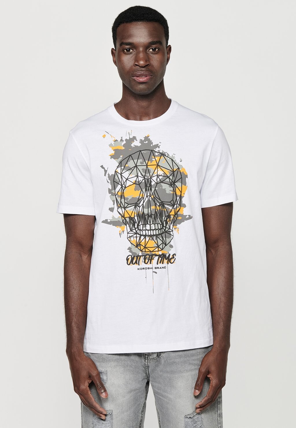 

Футболка с принтом SHORT SLEEVE Koroshi, цвет blanco white