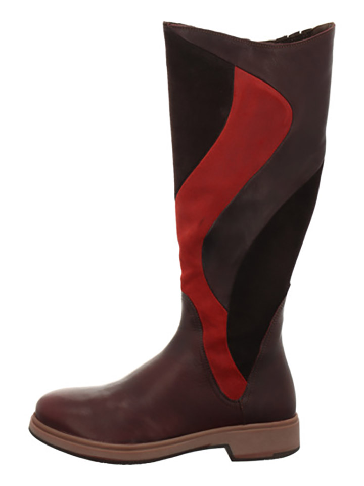 

Ботинки Think! Leder Stiefel Cogita, цвет Braun/Rot