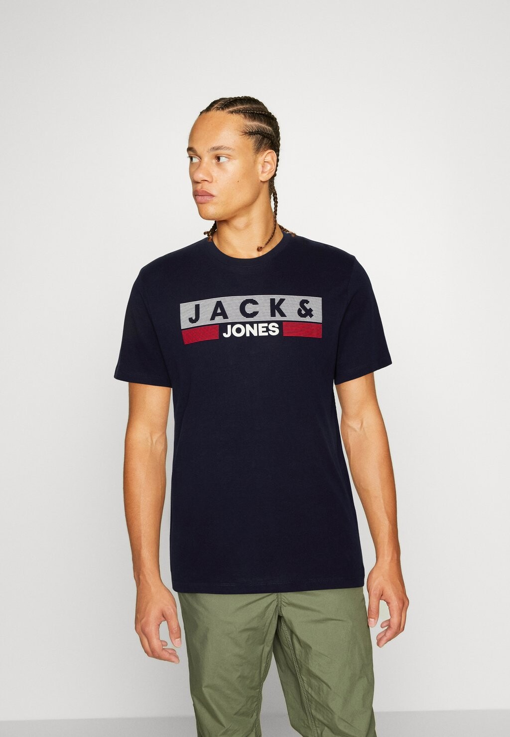

Футболка с принтом Jack & Jones, темно-синий