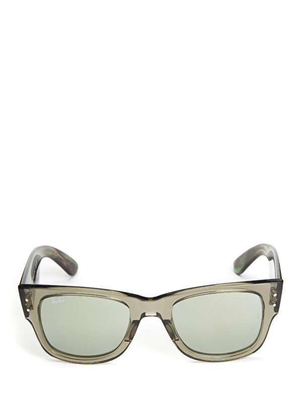

Коричнево-зеленые мужские солнцезащитные очки с узором Ray-Ban