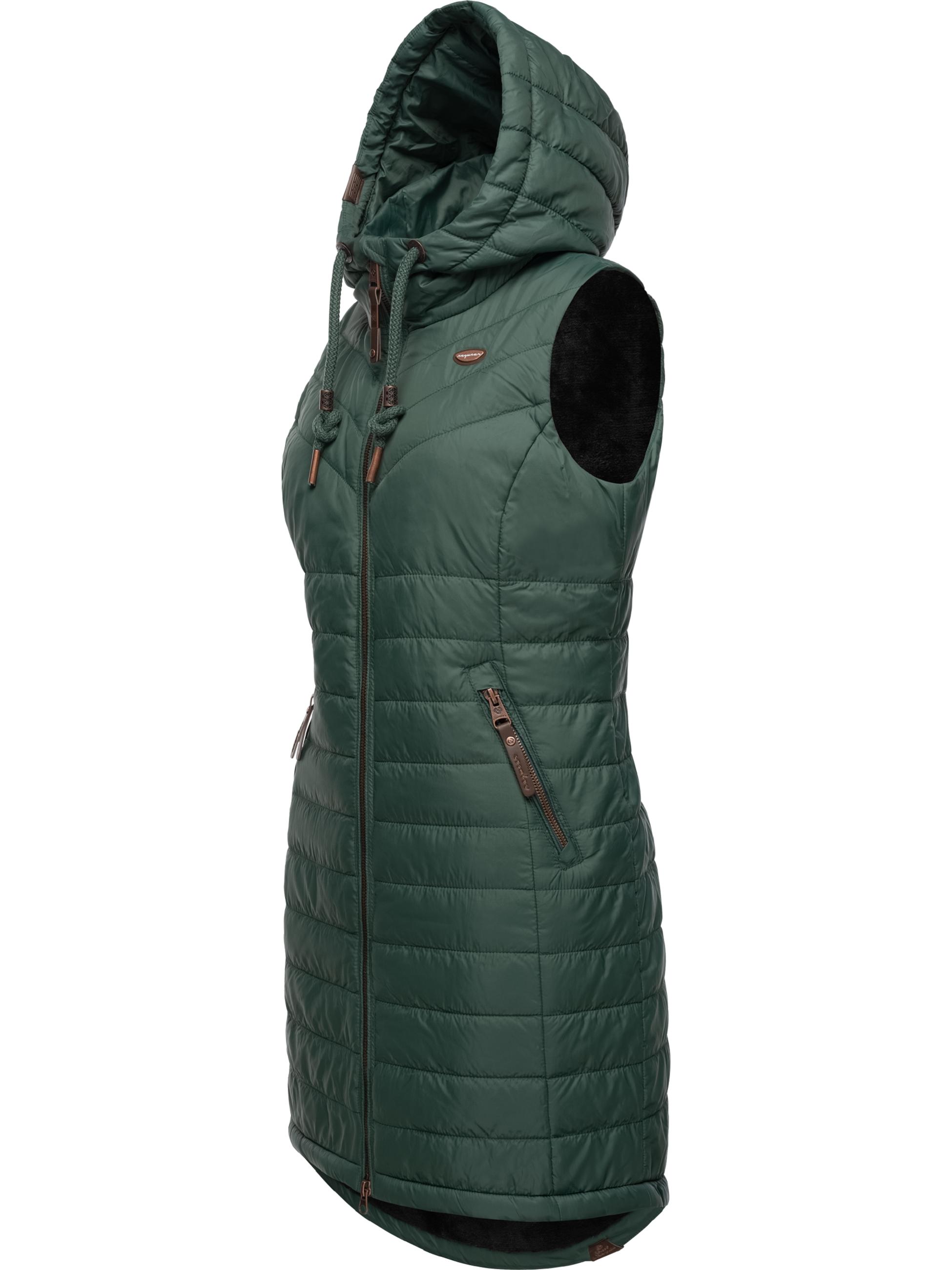 Утепленный жилет ragwear Lucinda Vest Long, цвет Dark Green