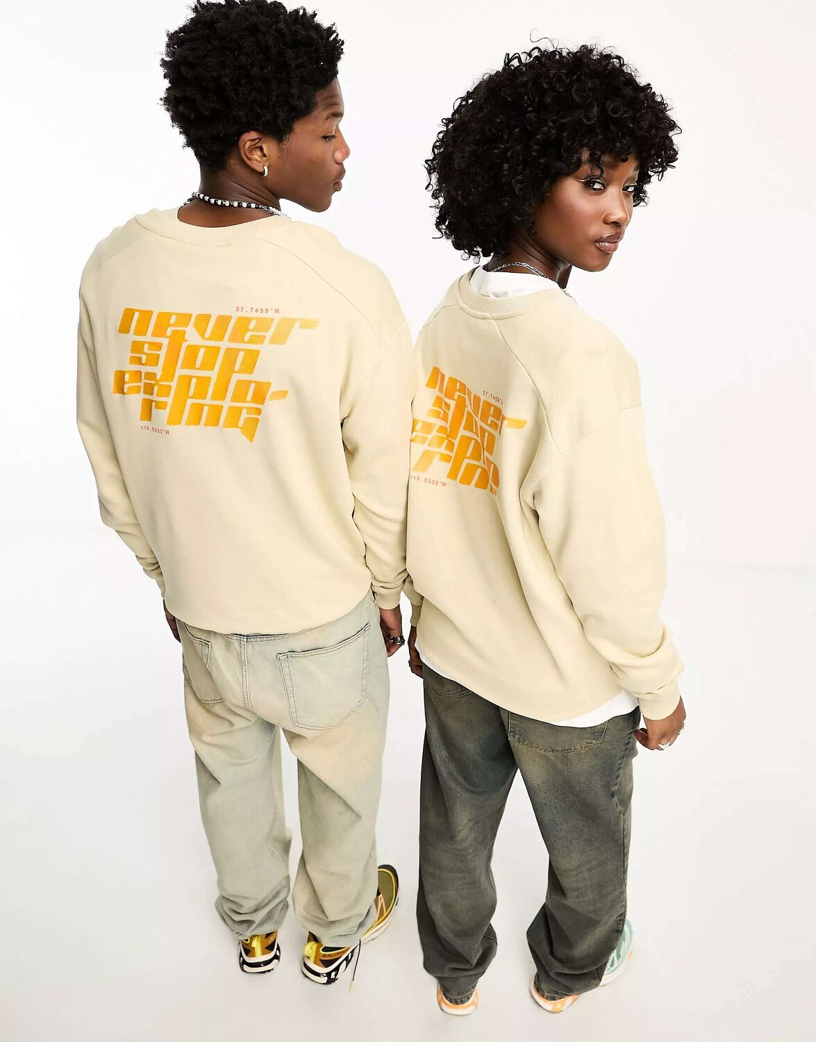 

Флисовая толстовка унисекс с рисунком на спине The North Face NSE