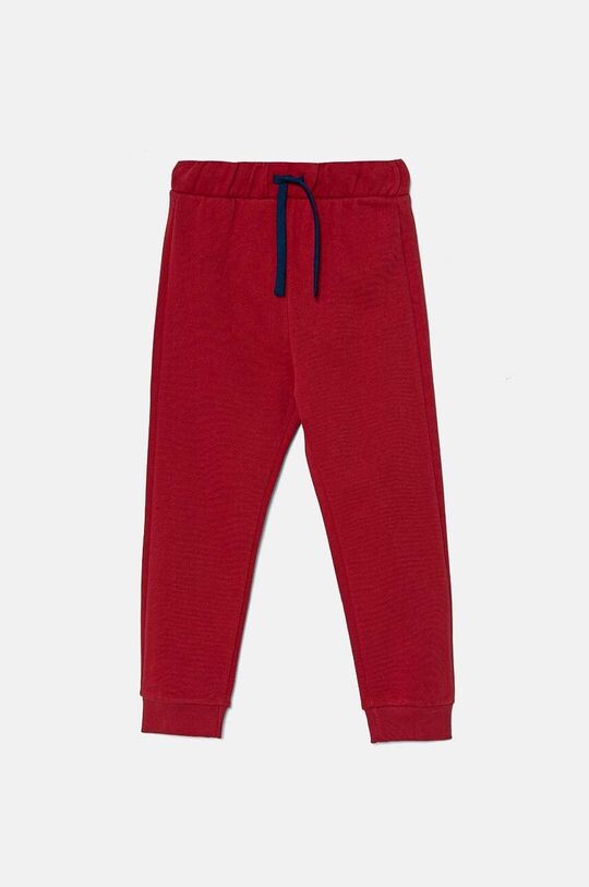 

Детские хлопковые спортивные штаны United Colors of Benetton, бордовый