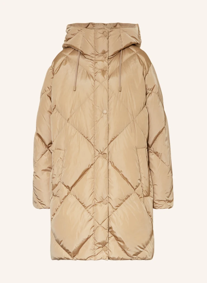 

Пуховик calerno Weekend Maxmara, коричневый