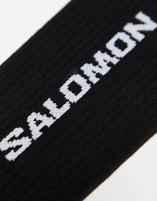 

Набор из трех повседневных черных носков унисекс Salomon