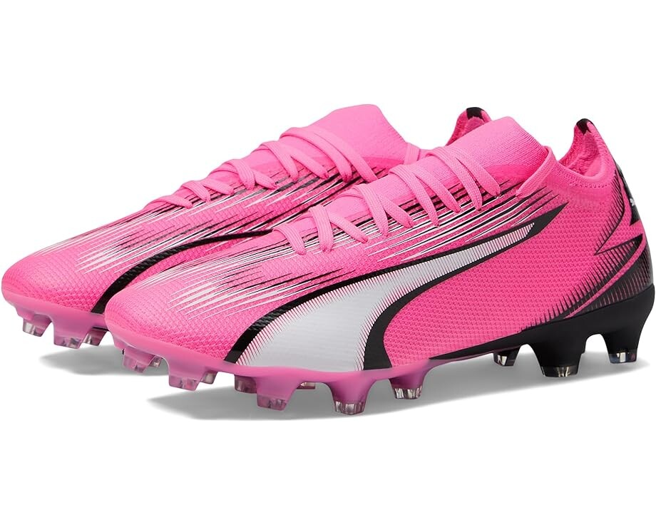 Кроссовки PUMA Ultra Match Firm Ground/Artificial Ground, цвет Poison Pink/PUMA White/PUMA Black