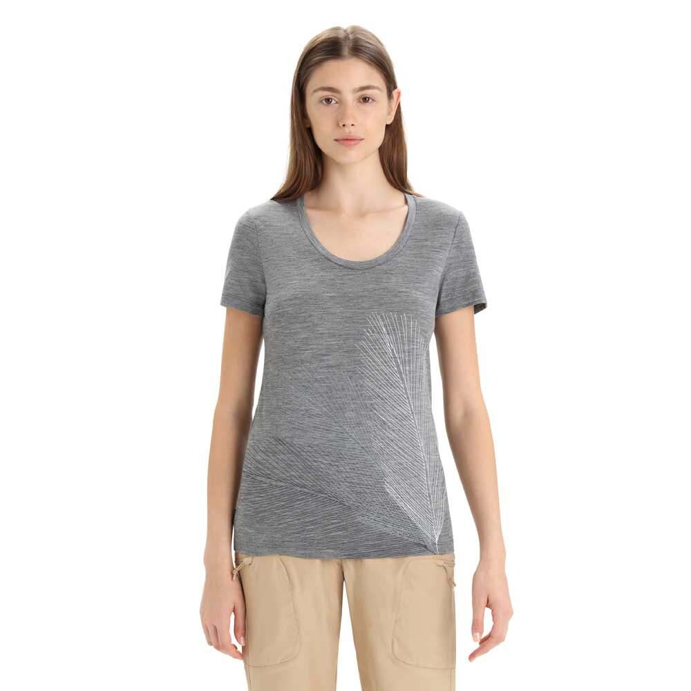 

Футболка Icebreaker Tech Lite II Scoop Tee Plume, серый