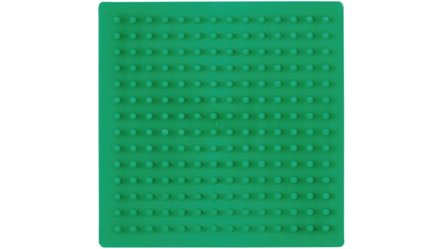 Гладильные бусы миди5+ пластина маленькая квадратная, зеленая Hama Perlen гладильные бусины миди5 пластина шестигранная маленькая прозрачная hama perlen