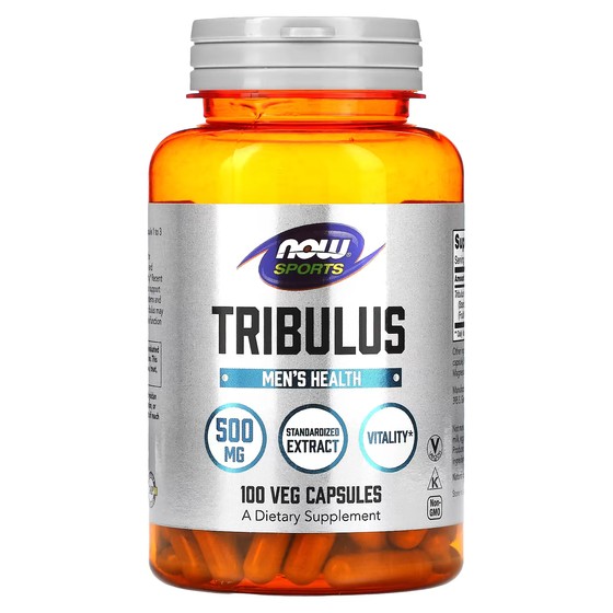 Трибулус NOW Foods Sports, 500 мг, 100 растительных капсул now foods элеутеро eleuthero 500 мг 100 растительных капсул