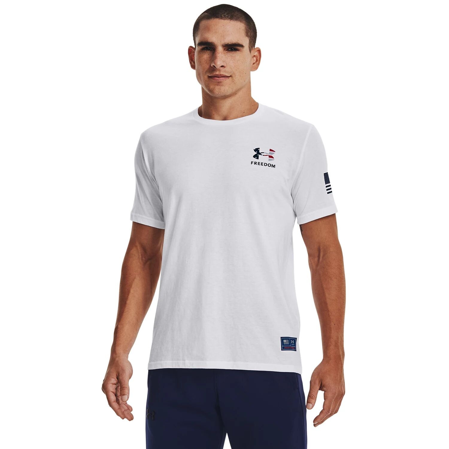 

Футболка Big & Tall Freedom USA Eagle Under Armour, белый