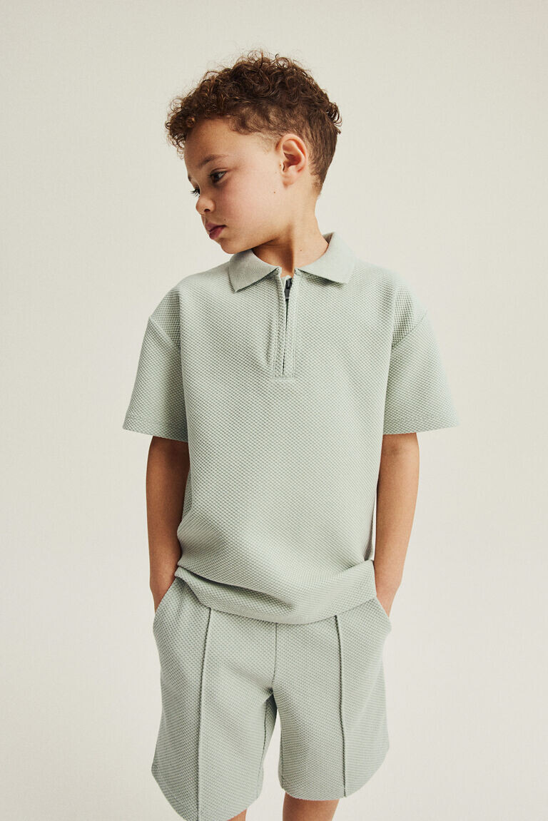 

Шорты из джерси со складками H&M, зеленый