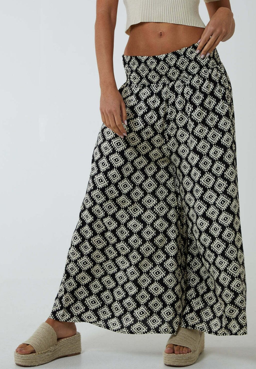 

Брюки SHIRRED WIDE LEG Blue Vanilla, цвет black