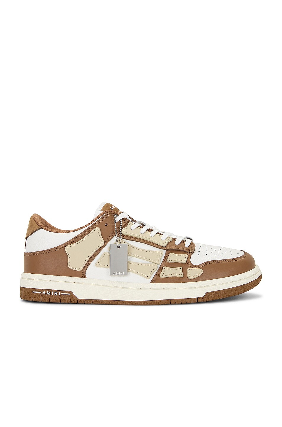 

Кроссовки Amiri Skeleton Low Top, цвет Brown & Tan
