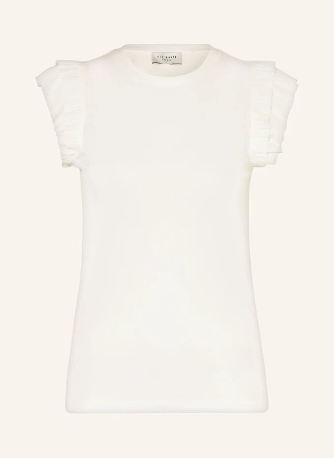 

Футболка marhlou с рюшами Ted Baker, экрю