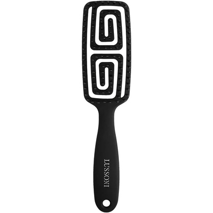 цена Гибкая расческа Lussoni, распутывающая и антистатическая щетка для укладки, маленькая, черная, Tb Tools For Beauty
