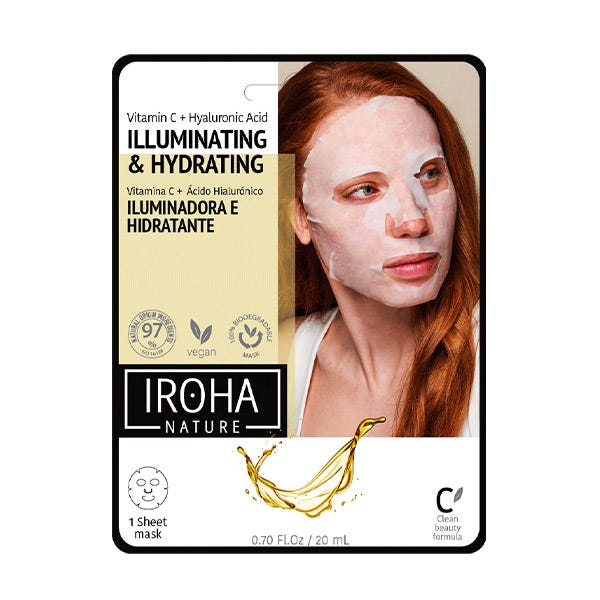 Осветляющая и увлажняющая маска 1 шт Iroha Nature