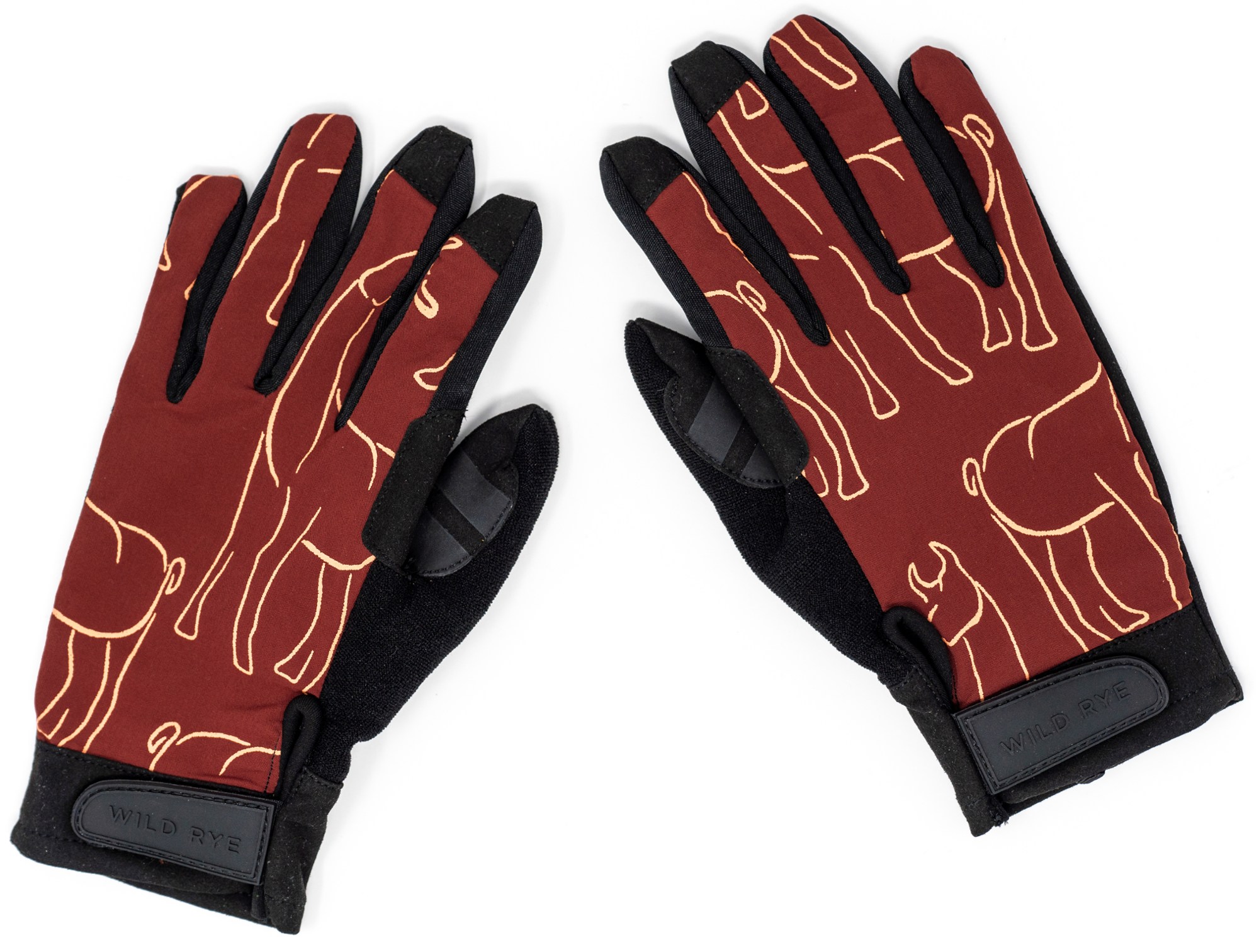 цена Утепленные велосипедные перчатки Gnarnia — женские Wild Rye, красный