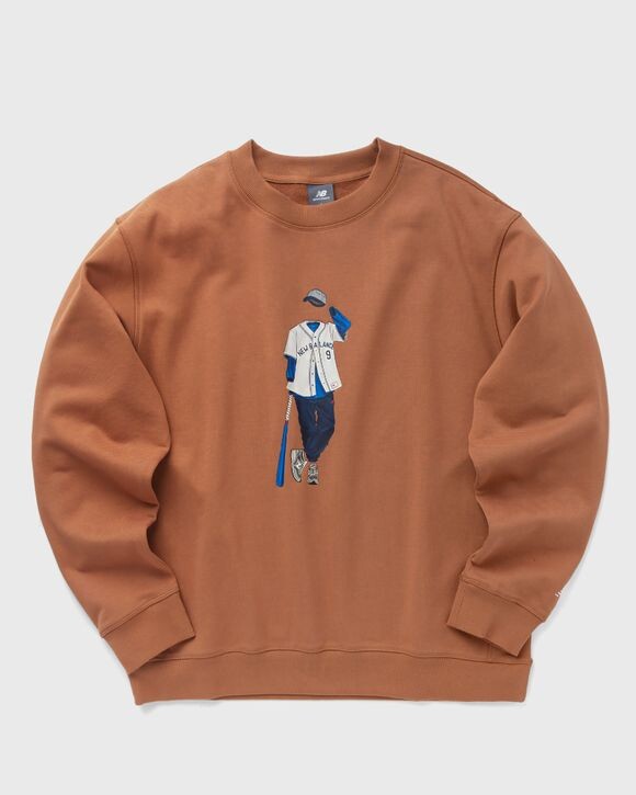 

Толстовка New Balance Athletics Sport Style Relaxed Crew, цвет walnut (wut)