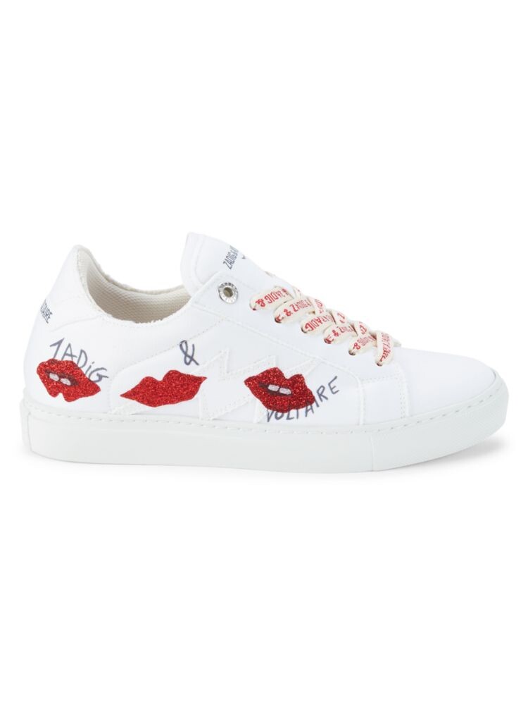 

Кроссовки с логотипом Flash Lips Zadig & Voltaire, белый