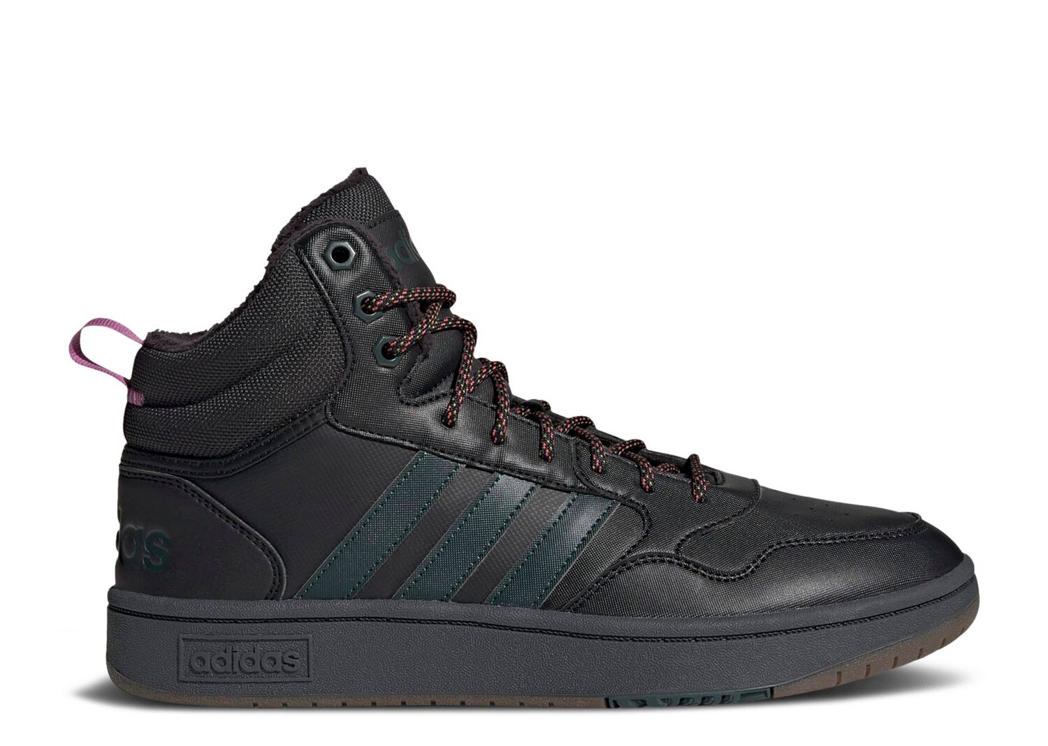 

Кроссовки adidas Hoops 3.0 Mid Winter 'Black Shadow Green Gum', черный