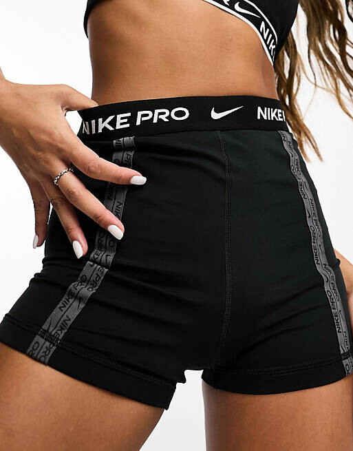 

Черные шорты с высокой посадкой Nike Pro Training Femme Dri-Fit