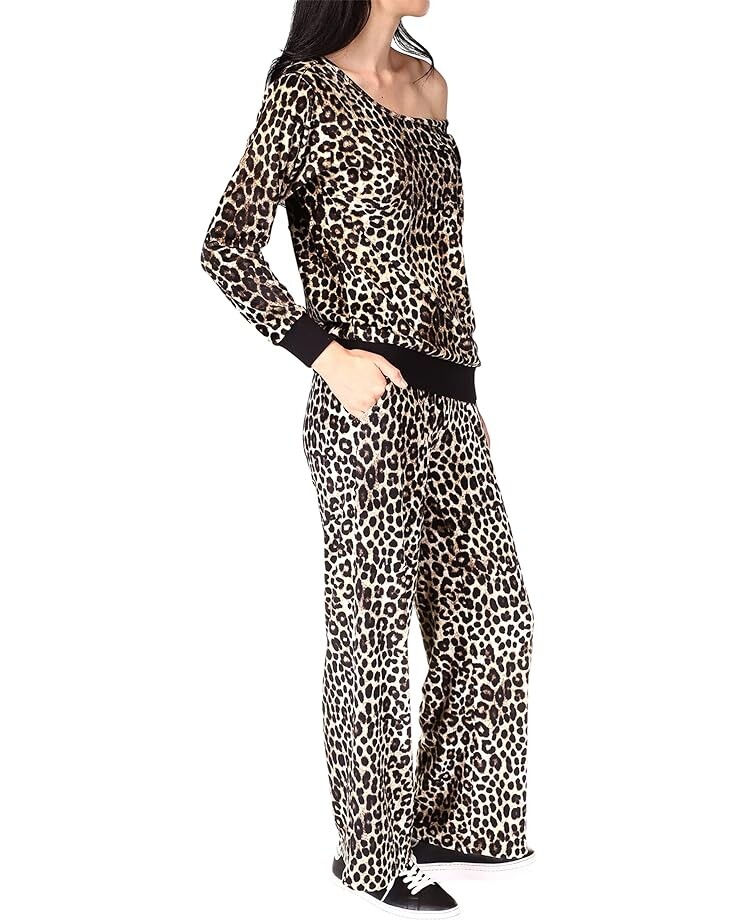 

Брюки Michael Kors Petite Cheetah Straight Leg Pants, цвет Dark Camel