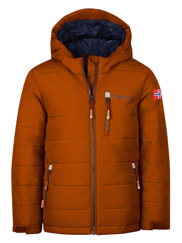 Лыжная куртка Trollkids Hemsedal XT, светло коричневый