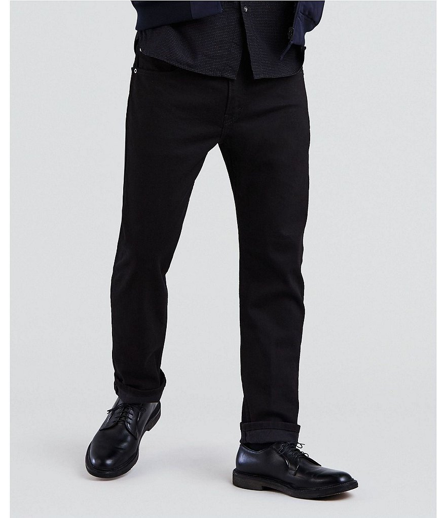Зауженные эластичные джинсы Levi's Big & Tall 502 стандартного кроя, черный