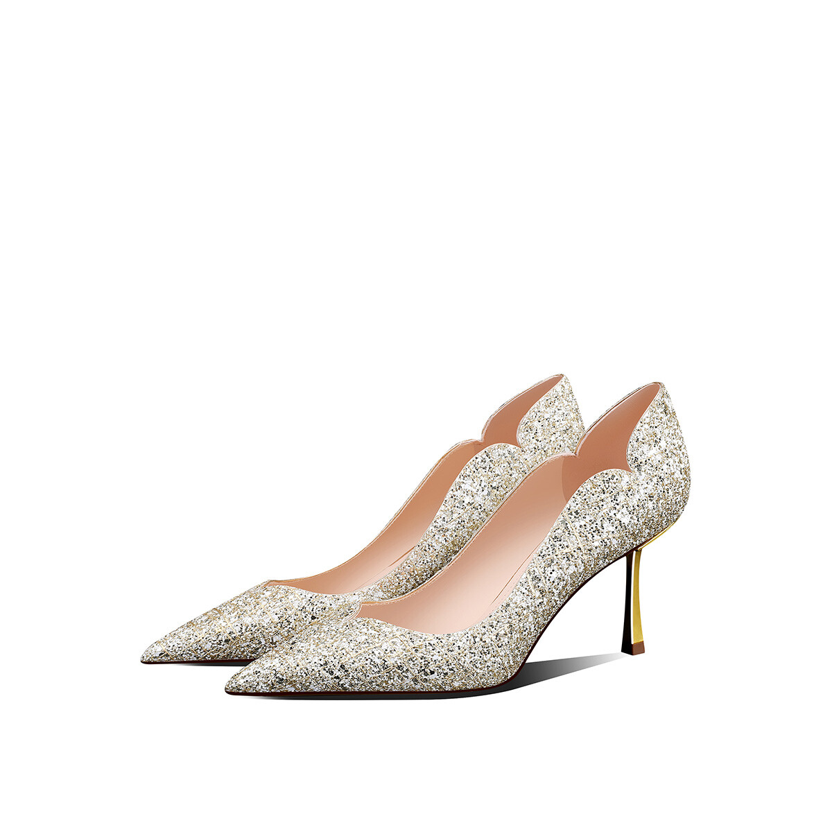 

Туфли женские на высоком каблуке Miss Left, цвет Dazzle White