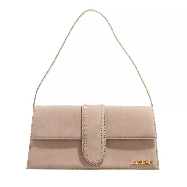 

Сумка le bambino long flap bag leather dark Jacquemus, бежевый