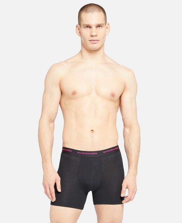 

Шорты-боксеры, комплект из 3 шт. Scotch & Soda, черный