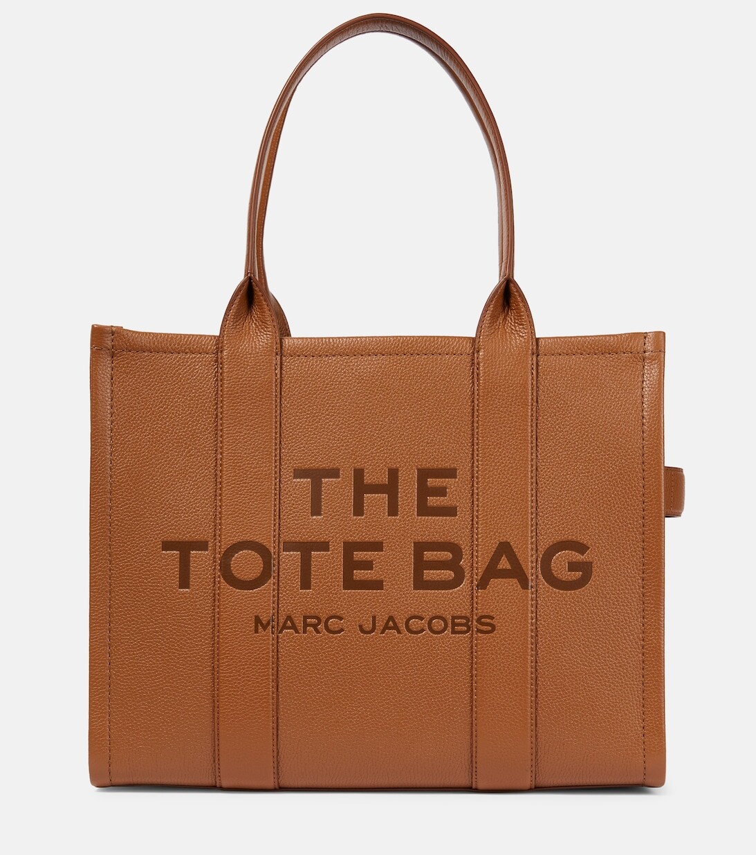 

Большая кожаная сумка-тоут Marc Jacobs, коричневый