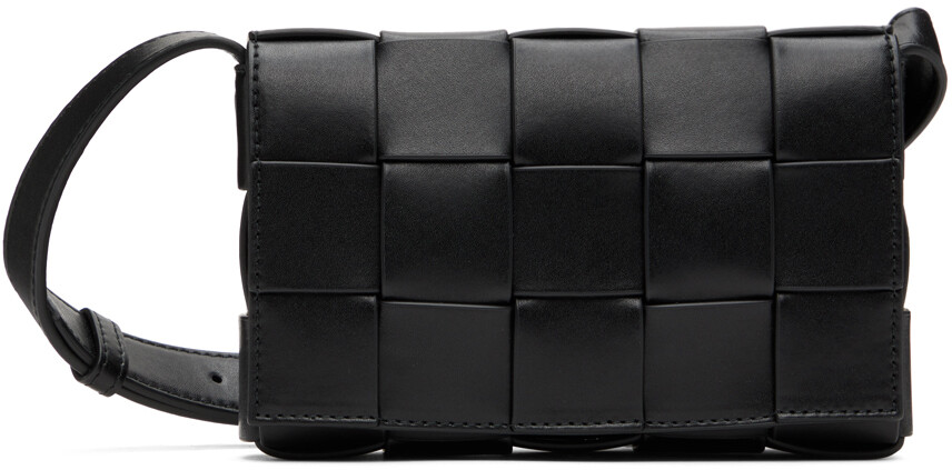 

Черная маленькая сумка-кассета Bottega Veneta