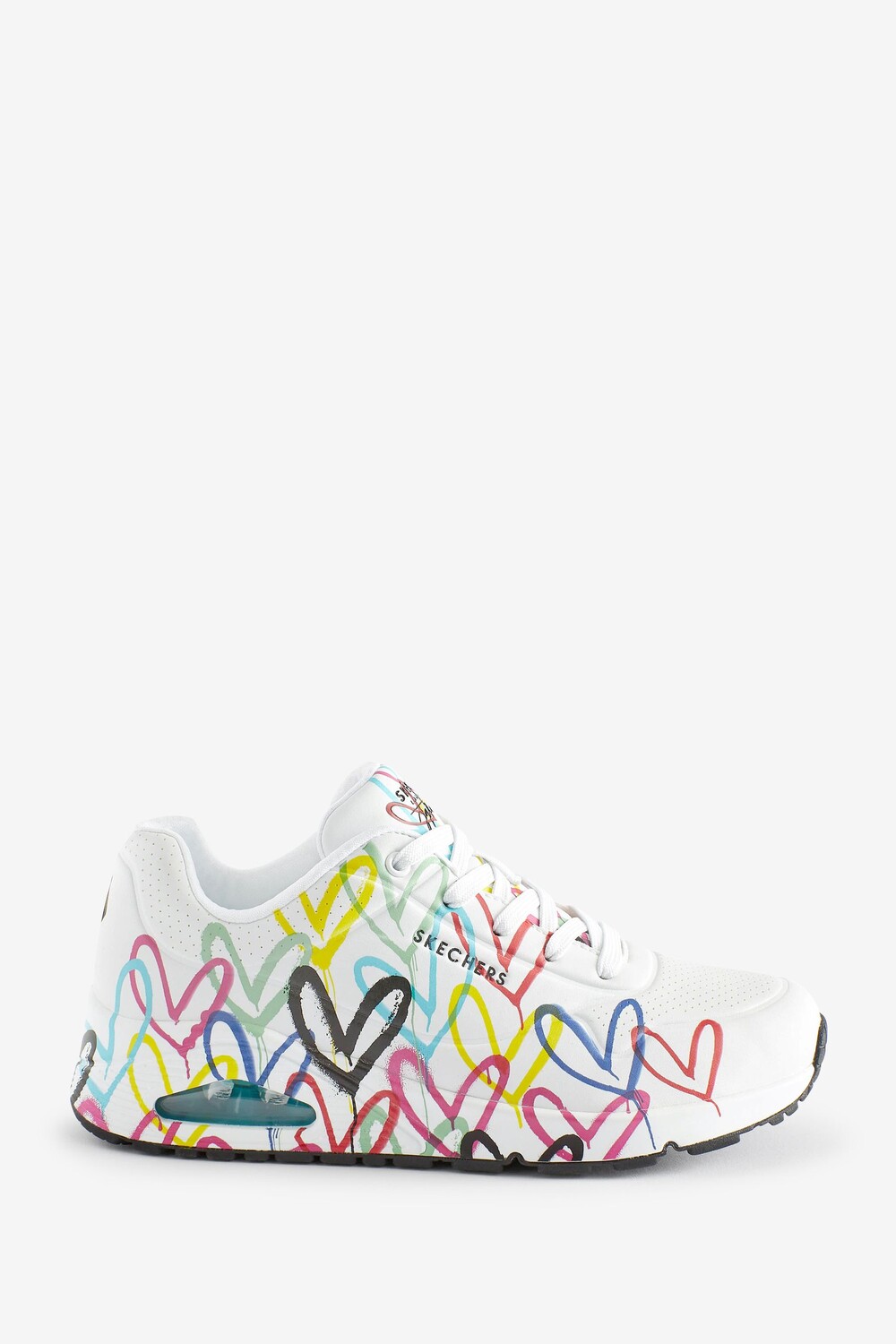 

Розовые женские кроссовки Uno Spread The Love Skechers, белый