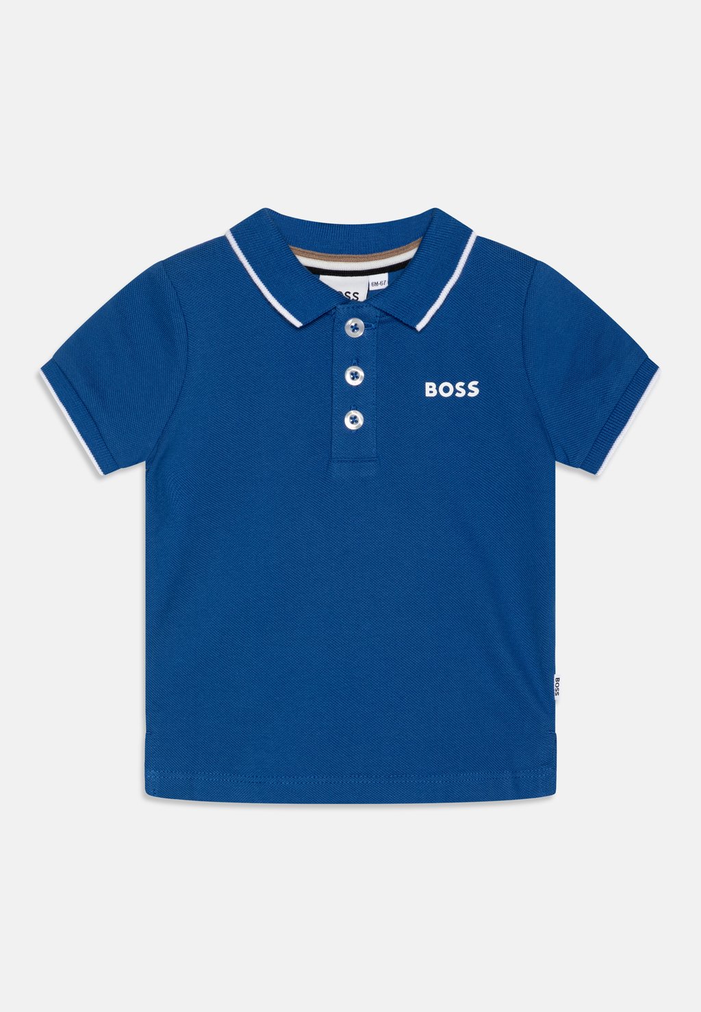 Рубашка-поло BABY SHORT SLEEVE BOSS Kidswear, цвет electric blue рубашка поло short sleeve boss kidswear цвет white
