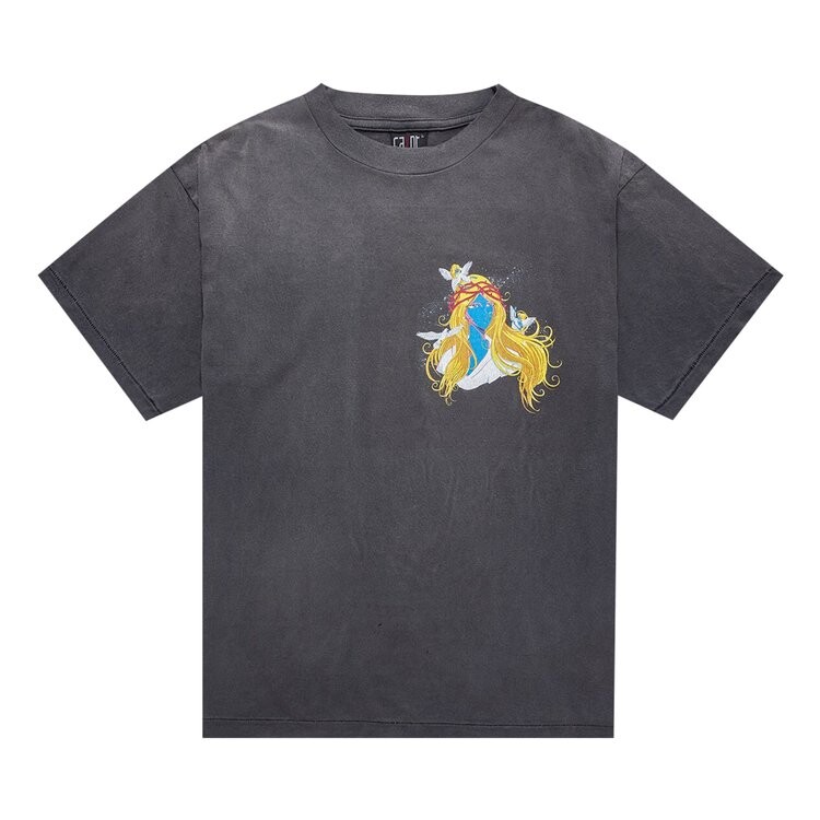 

Футболка Saint Michael Blue Face 'Black', черный