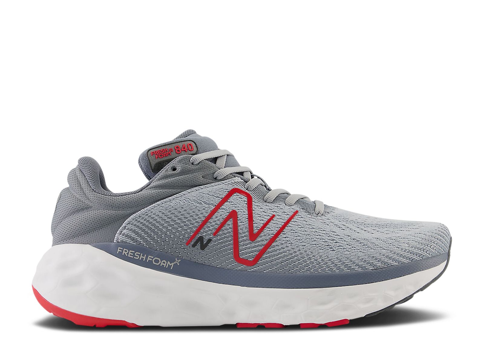 

Кроссовки New Balance Fresh Foam X 840V1 2E Wide 'Aluminum Grey Red', серый