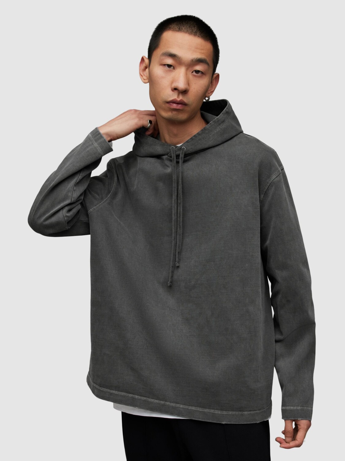 

Толстовка Brookes OTH AllSaints, пепельно-серый