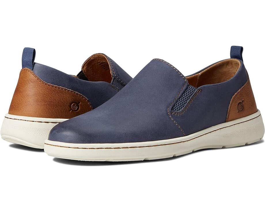 

Лоферы Born Morgan, цвет Navy/Brown
