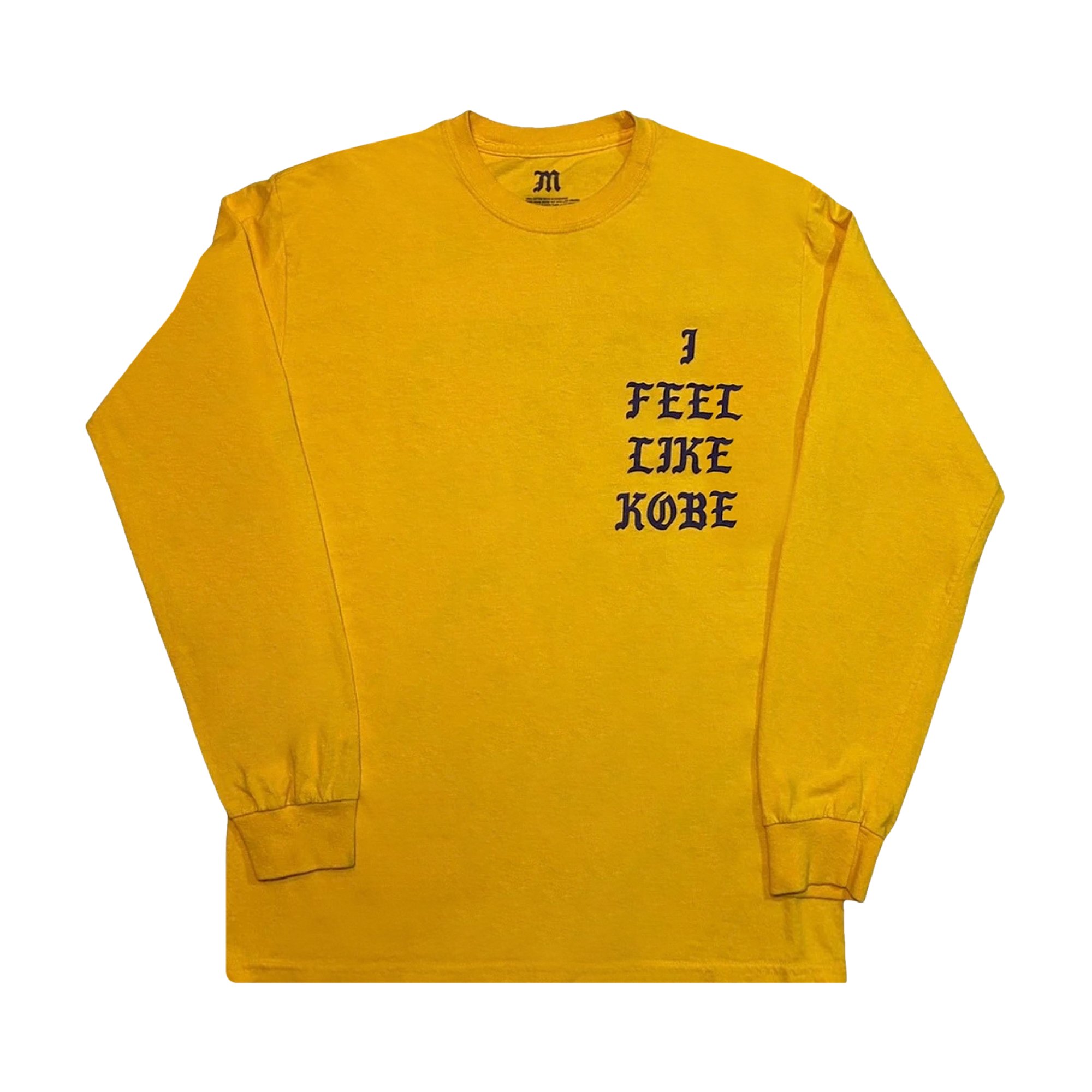 Желтая футболка Kanye West I Feel Like Kobe/Pablo Mamba Day men s women s clothes kanye west sweatshirts i feel ghosts pullover oversized kanye high quality round neck casual sweatshirt