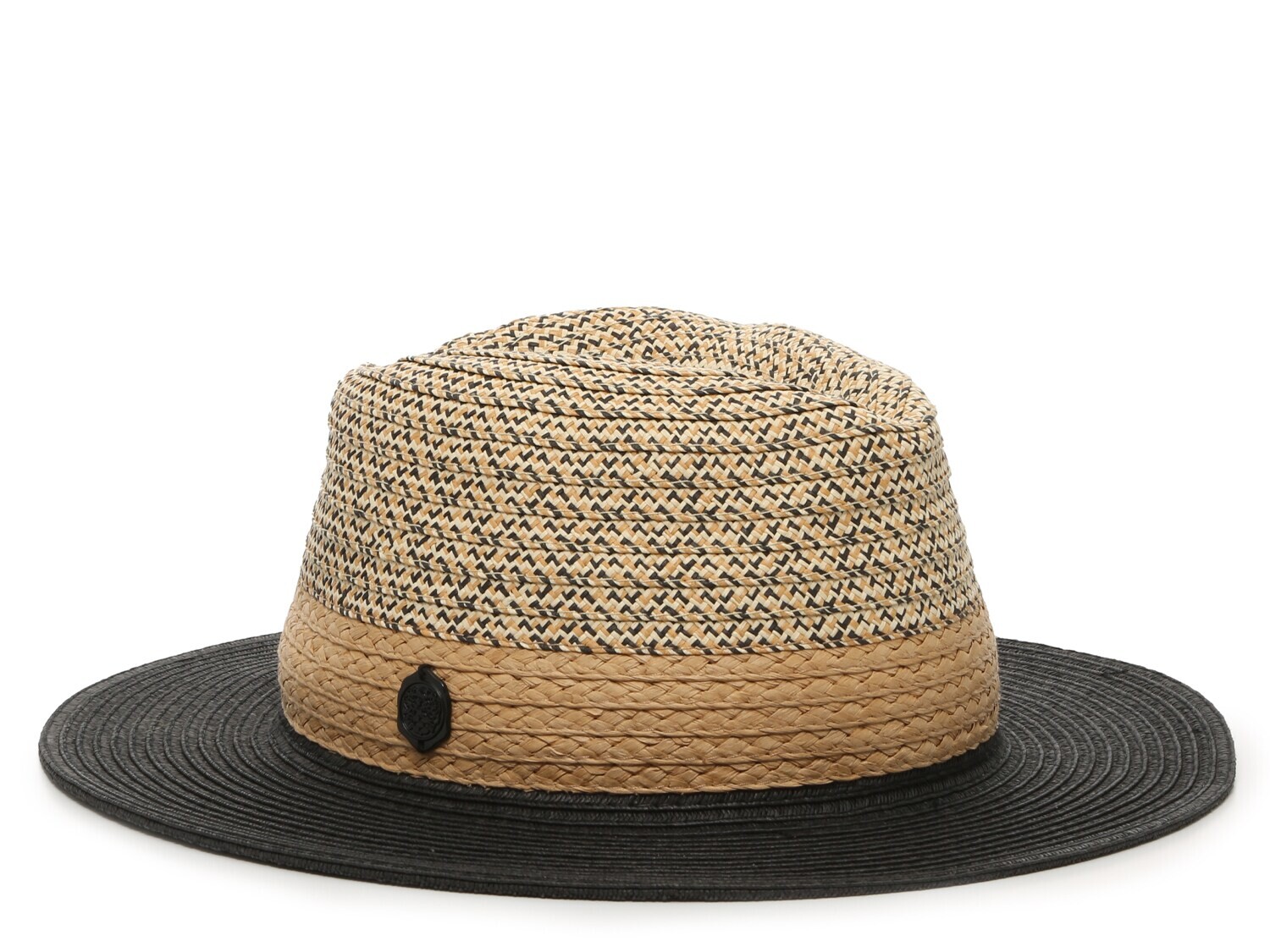 

Панама Vince Camuto Raffia, черный/светло-коричневый