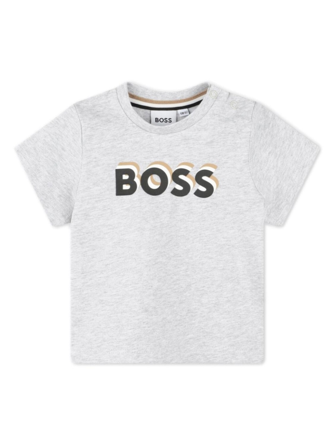 

BOSS Kidswear футболка с логотипом, серый