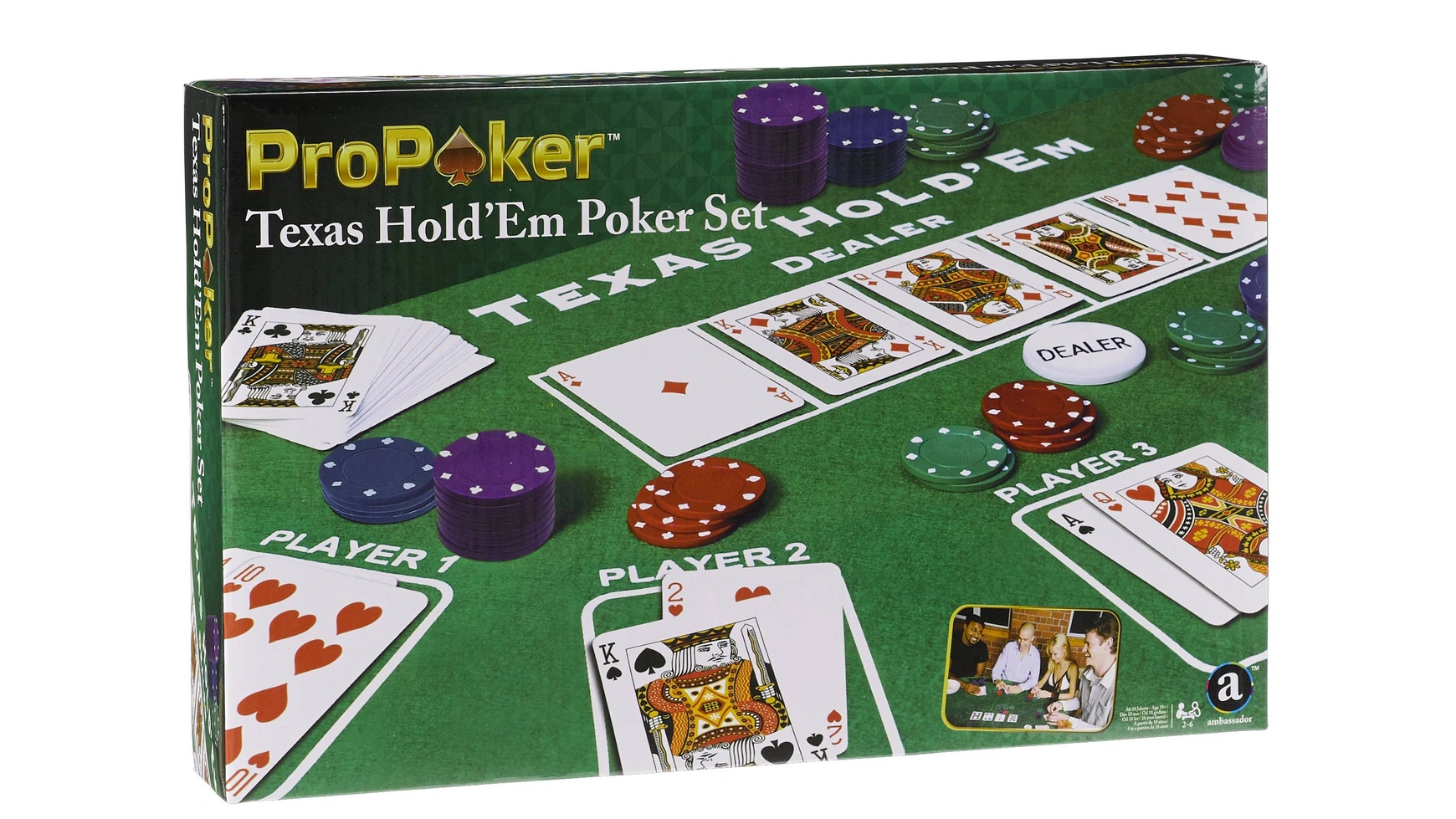 Propoker Набор для игры в техасский холдем набор из 300 фишек для покера с номиналом в алюминиевом кейсе
