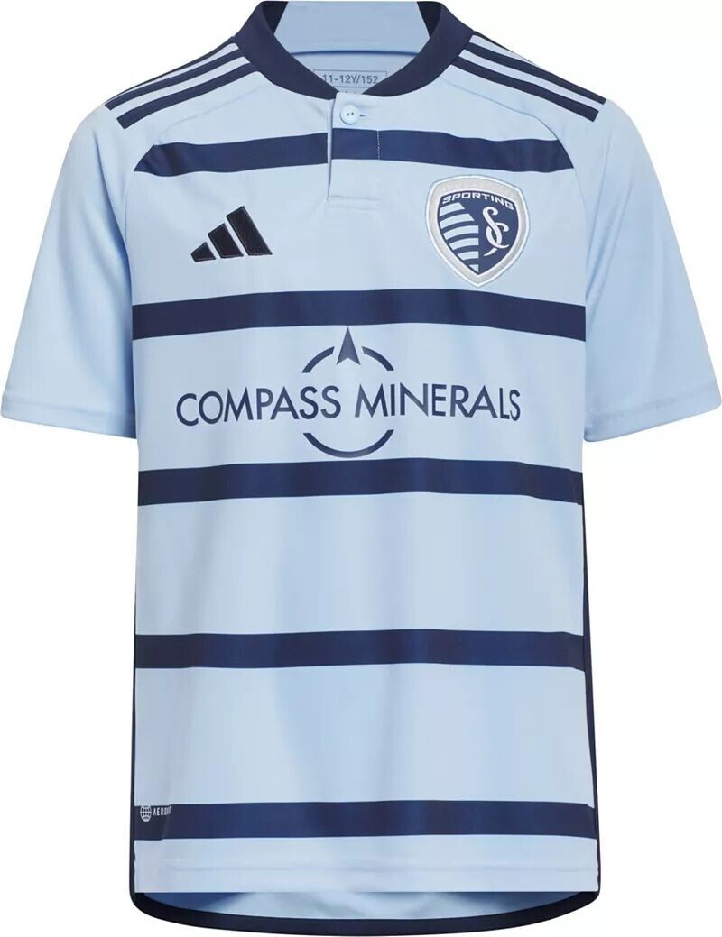 

Первичная реплика джерси Adidas Youth Sporting Kansas City 2023 "Hoops 4.0"