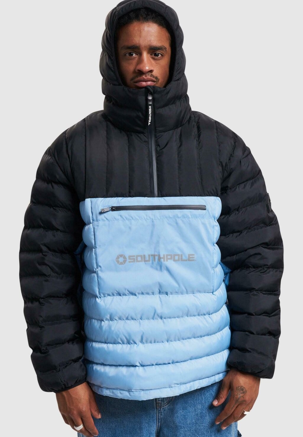 

Куртка зимняя Bubble Hybrid Southpole, цвет lightblue black