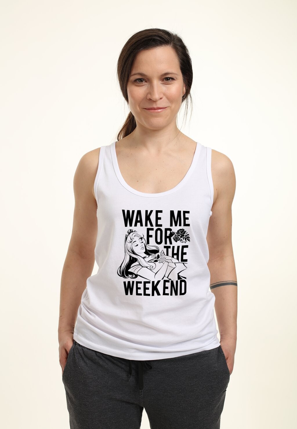 

Топ SLEEPING BEAUTY WAKE ME Henry Tiger, белый
