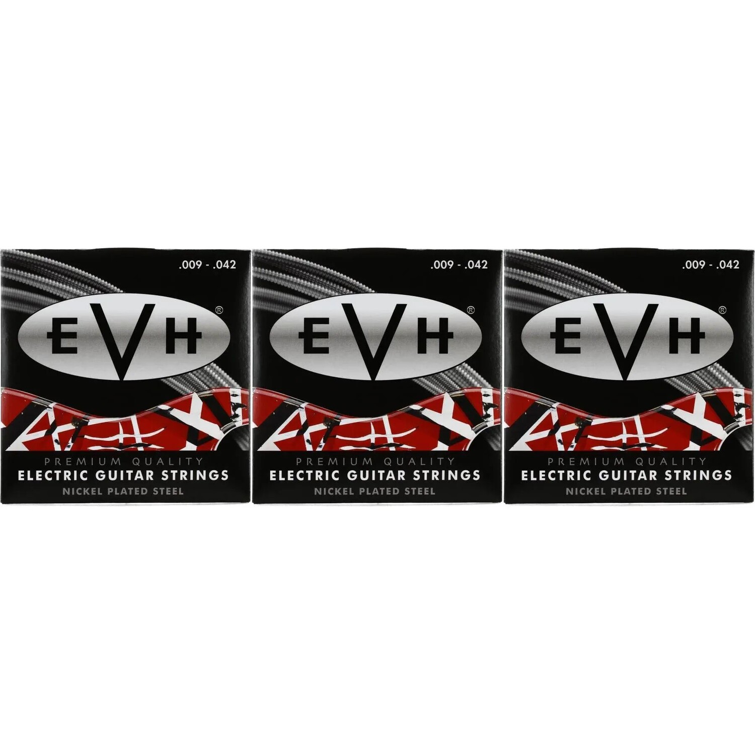 

Струны для электрогитары EVH Premium — .009-.042 (3 шт.)