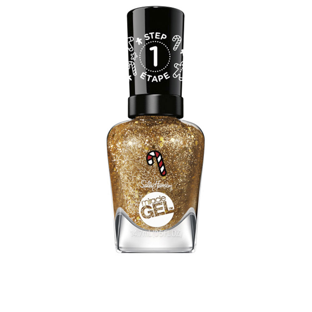 Лак для ногтей Miracle gel esmalte de uñas Sally hansen, 14,7 мл, 914-less bitter, more glitter sally hansen крем для удаления волос для лица набор из 2 предметов