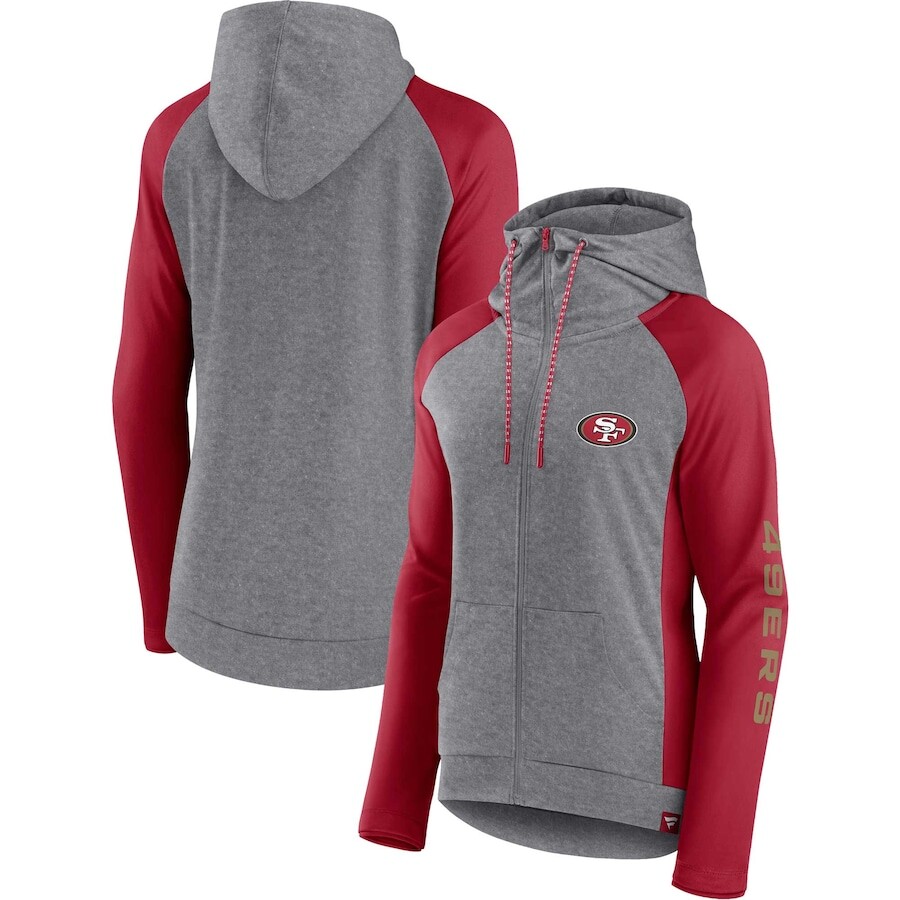 

Толстовка на молнии Fanatics Branded San Francisco 49Ers, серый